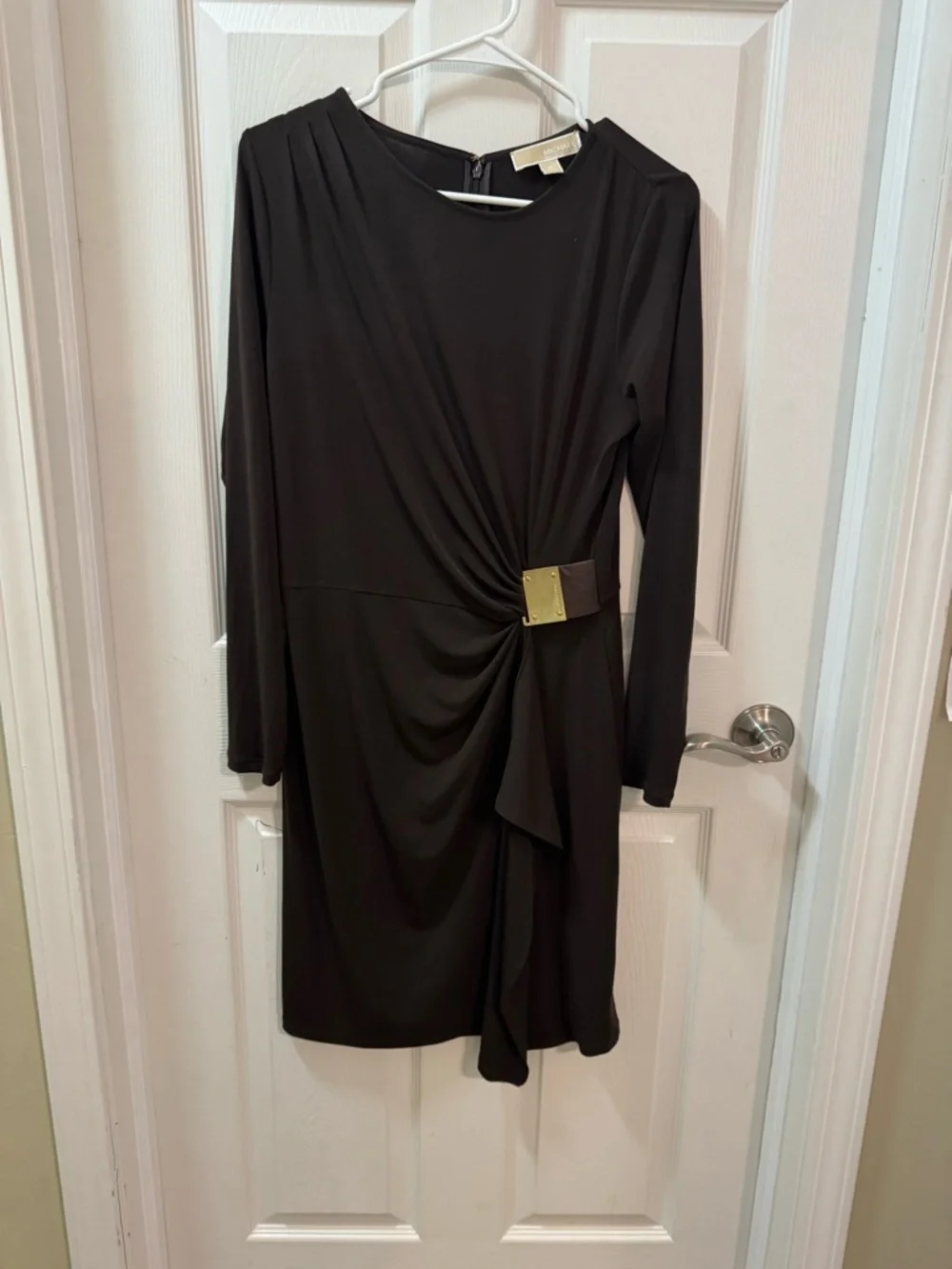Michale Kors logo plate jersey dress L
